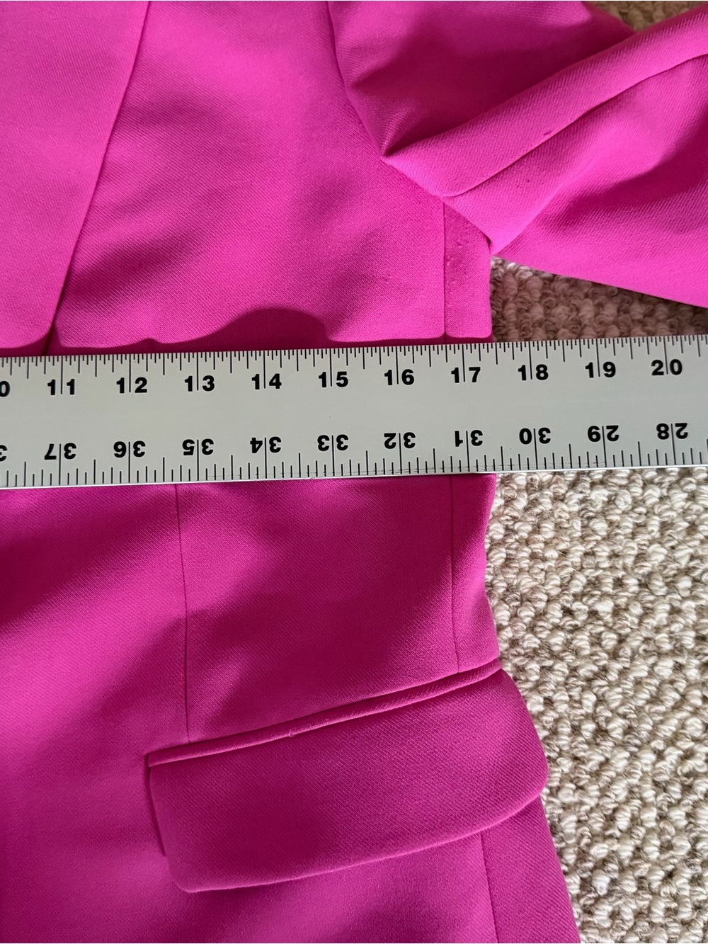 Zara Hot Pink Oversized Blazer Single Button Women’s Size Small Tailored Jacket - Picture 6 of 10